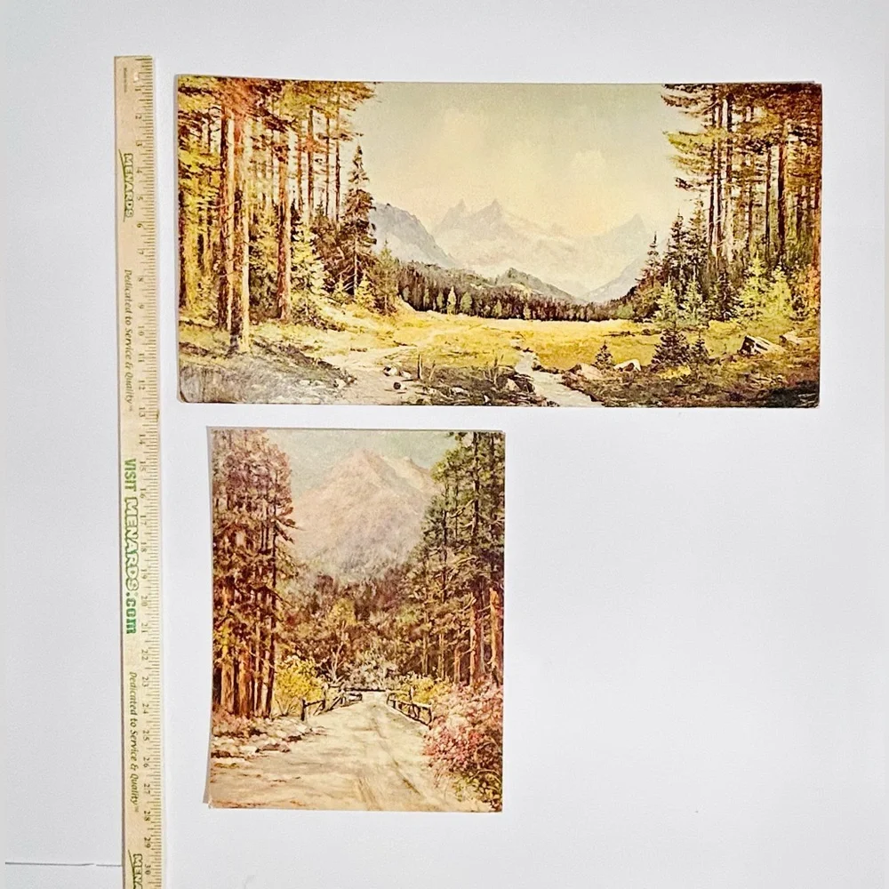 Vintage Scenic Landscape Museum Print Editions Set of 2